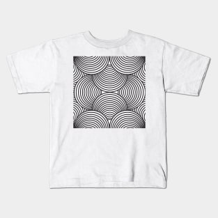 Abstract Black And White Kids T-Shirt